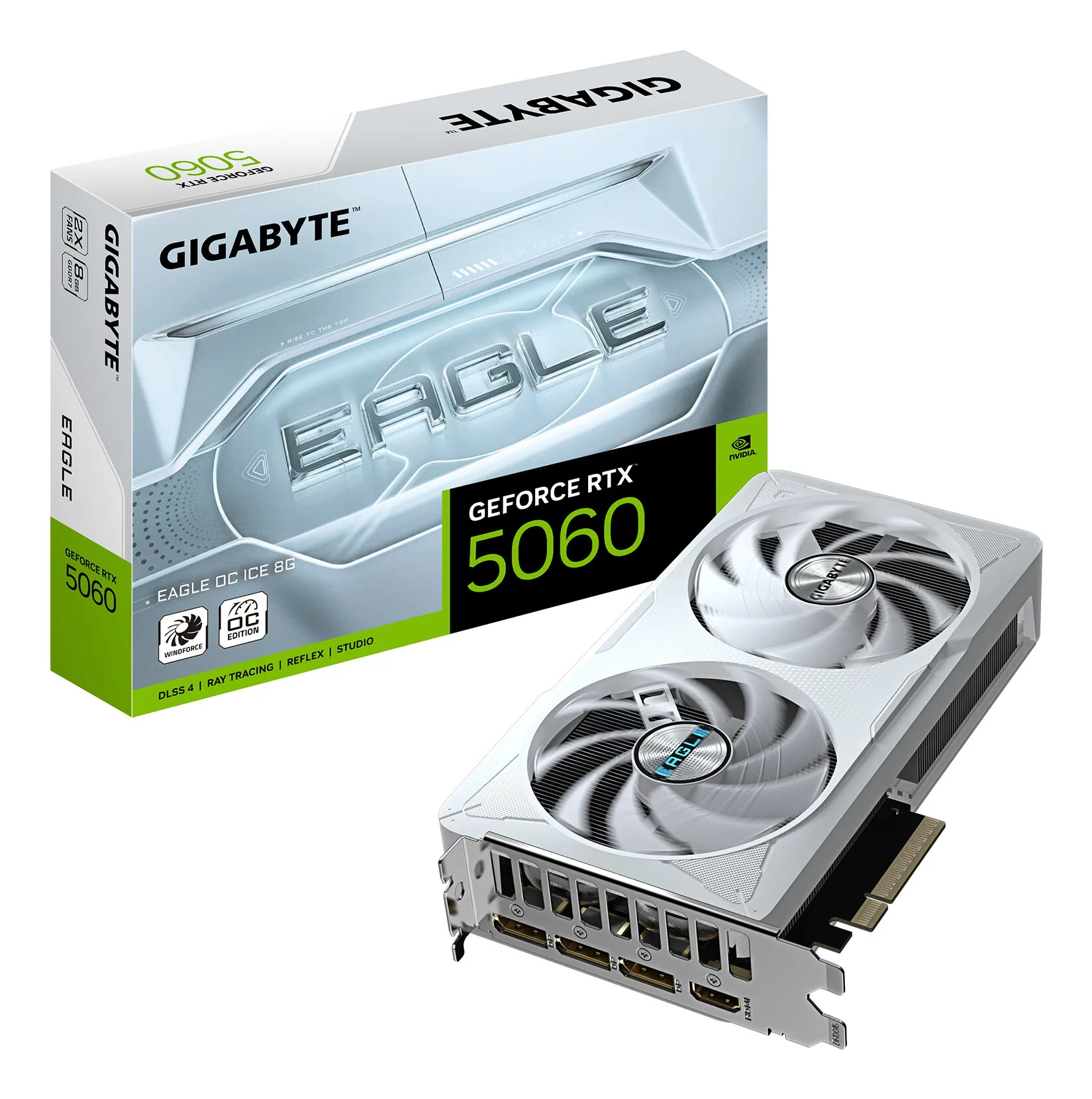GIGABYTE GeForce RTX 5060 EAGLE OC ICE 8G Grafikkarte – Bild 1