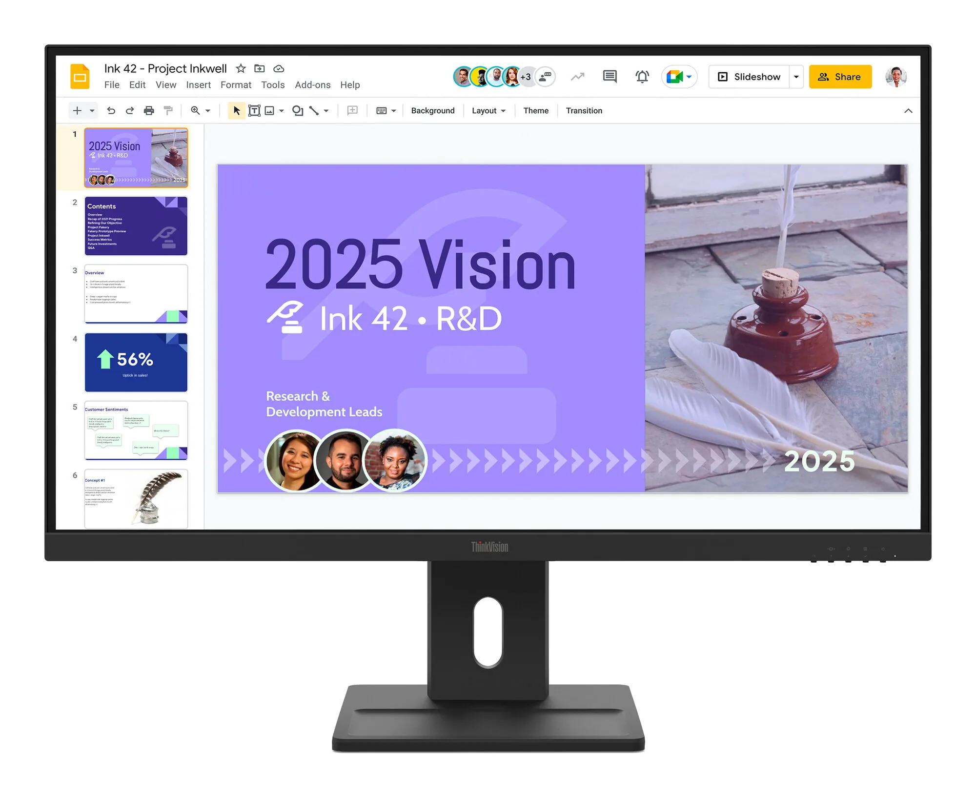 Lenovo ThinkVision E27Q-40 Monitor – Bild 1