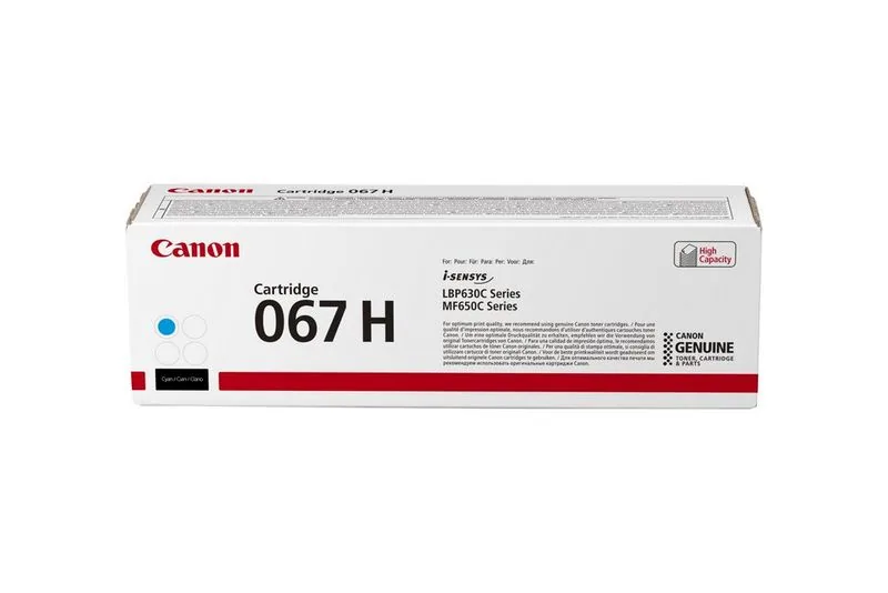 Canon 067H Tonerkartusche 1 Stück(e) Original Cyan – Bild 1