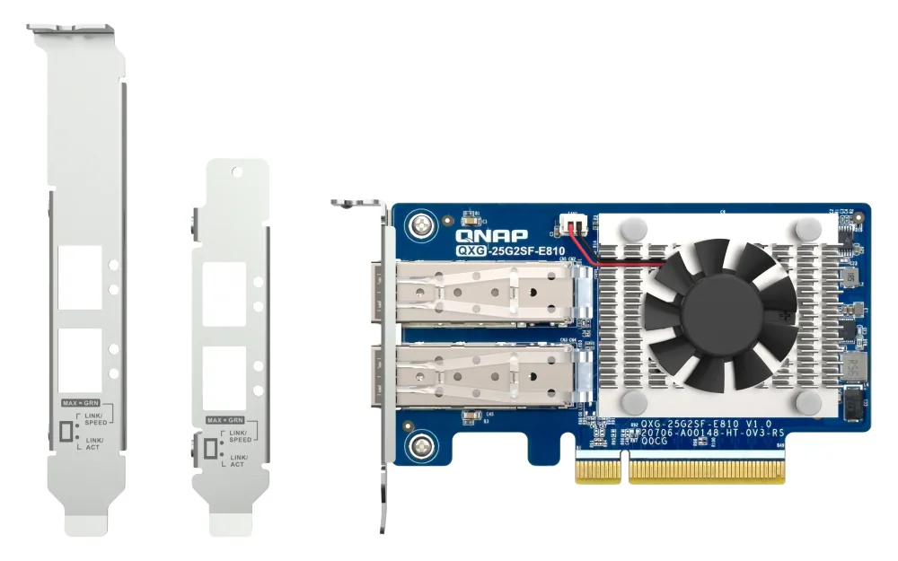 QNAP QXG-25G2SF-E810 Netzwerkkarte Eingebaut Faser 25000 Mbit/s – Bild 2