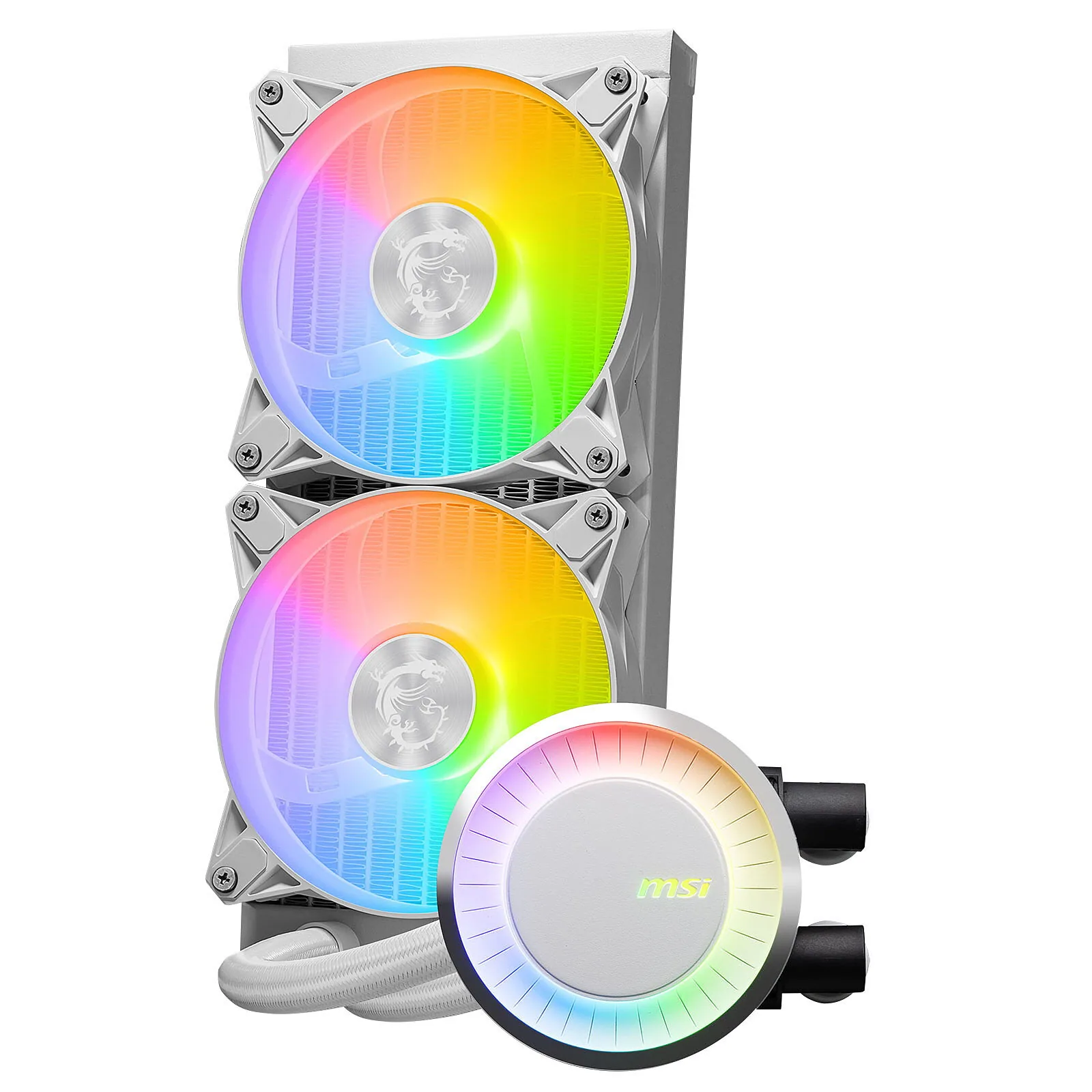 MSI MAG Coreliquid E240 WHITE Hauptplatine, Prozessor All-in-One-Flüssigkeitskühler 12 cm Weiß – Bild 2