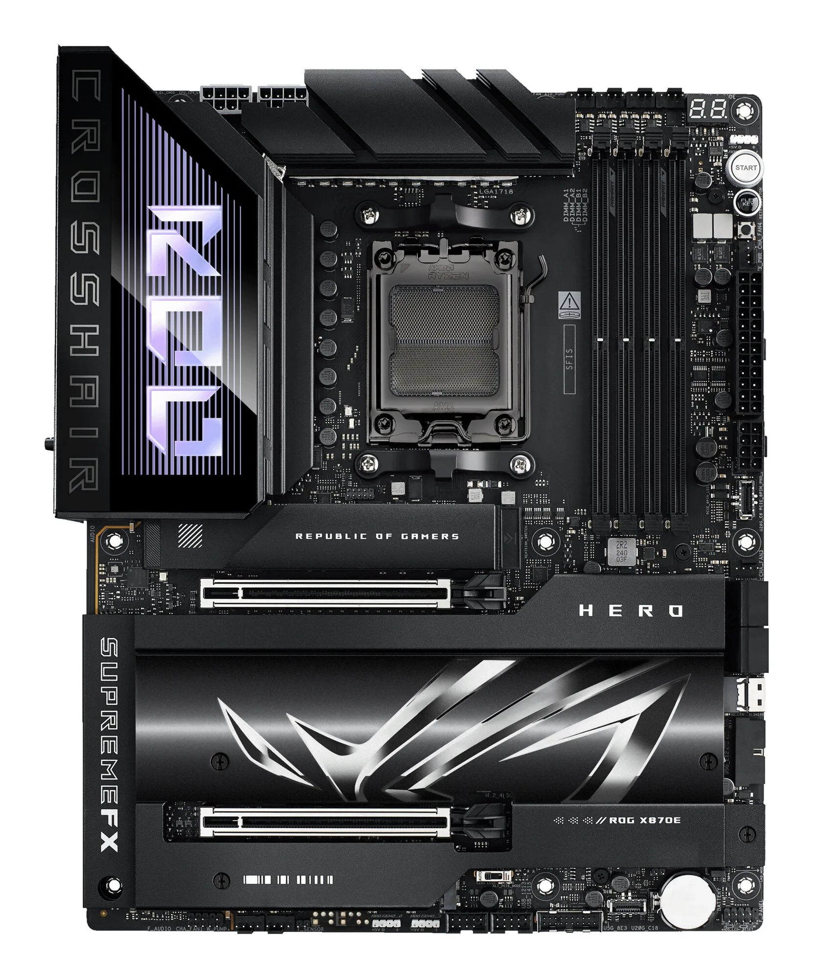 ASUS ROG CROSSHAIR X870E HERO AMD X870E Sockel AM5 ATX – Bild 3