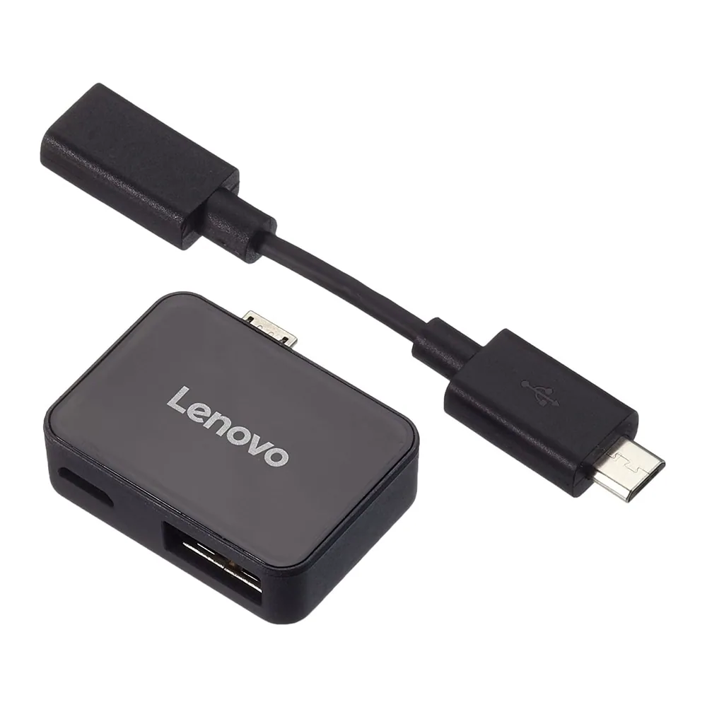 Lenovo ZG38C02819 laptop-dockingstation & portreplikator USB 2.0 Micro-A Schwarz – Bild 1