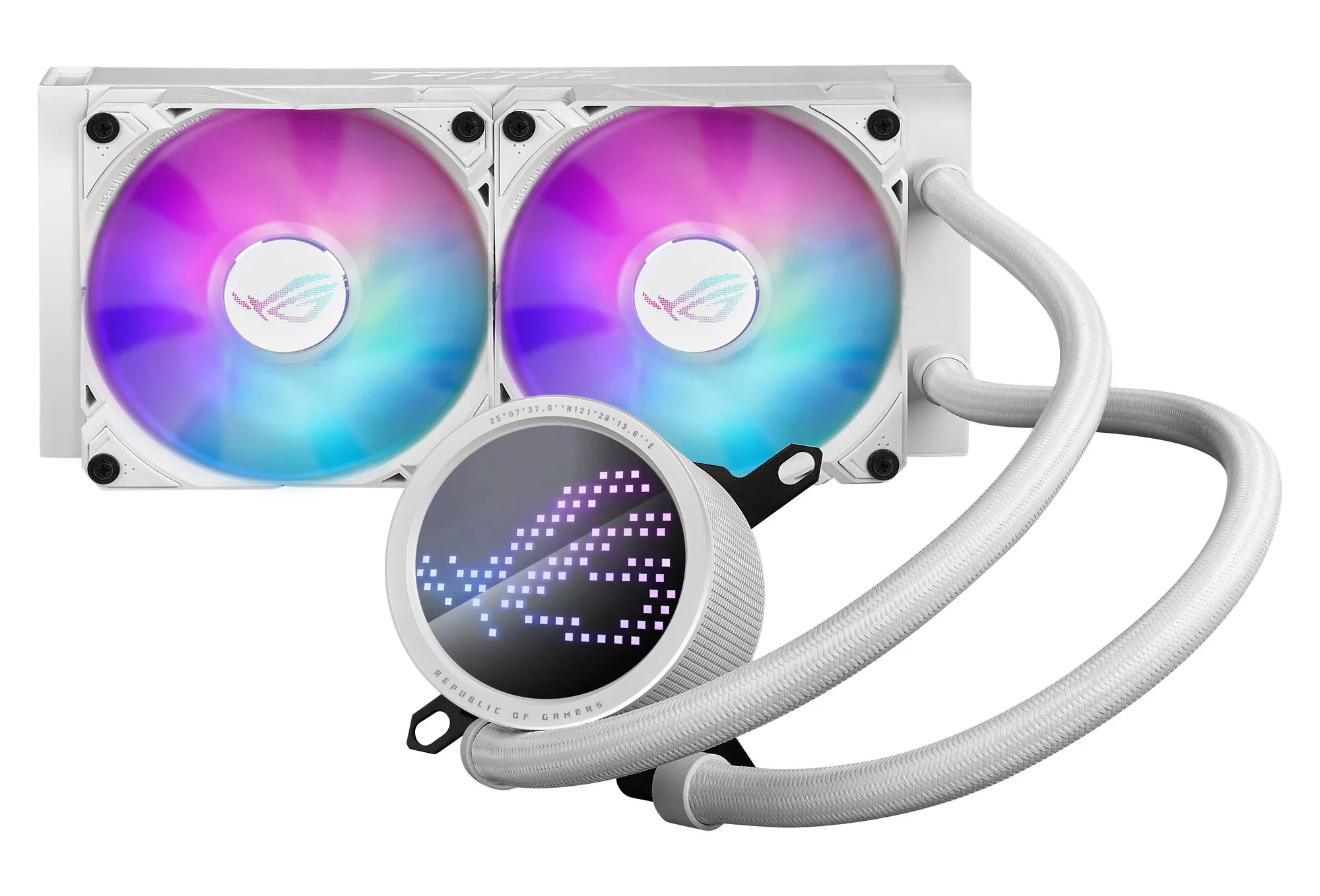 ASUS ROG Ryuo III 240 ARGB White Edition Prozessor All-in-One-Flüssigkeitskühler 12 cm Weiß – Bild 1