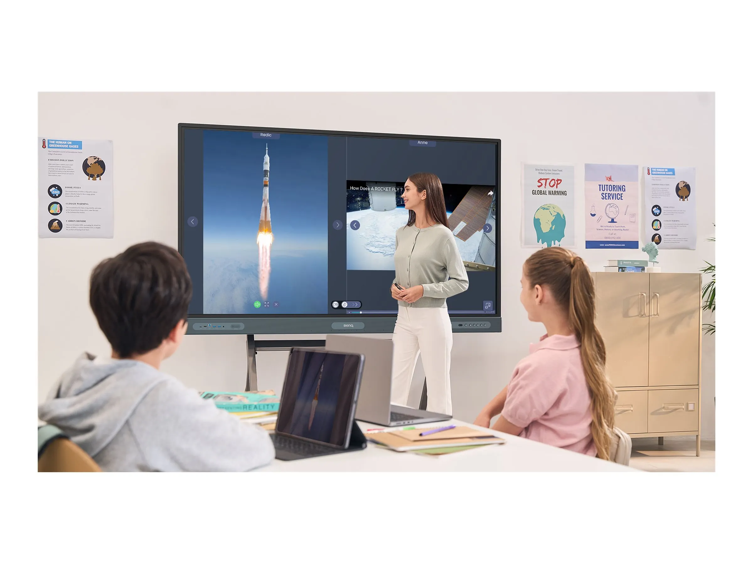 BenQ 218.4cm (86") RM8604   Interactive Flatp.UHD Android (Speditionsversand)