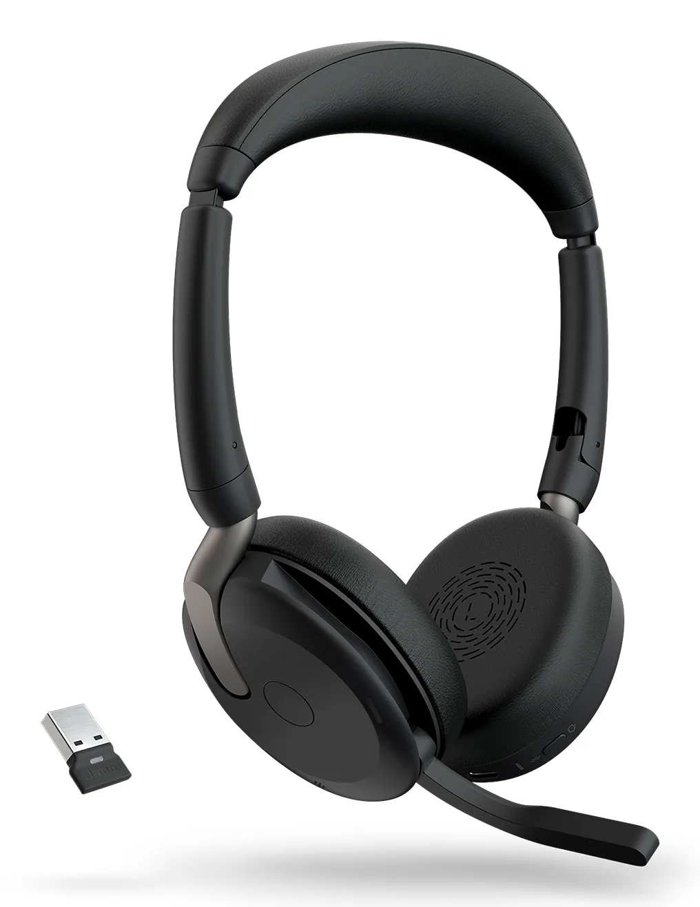 Jabra Evolve2 65 Flex Kopfhörer Kabellos Kopfband Büro/Callcenter USB Typ-A Bluetooth Ladestation – Bild 3