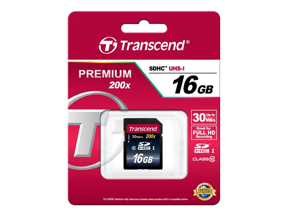 SD Card  16GB Transcend SDHC Class10