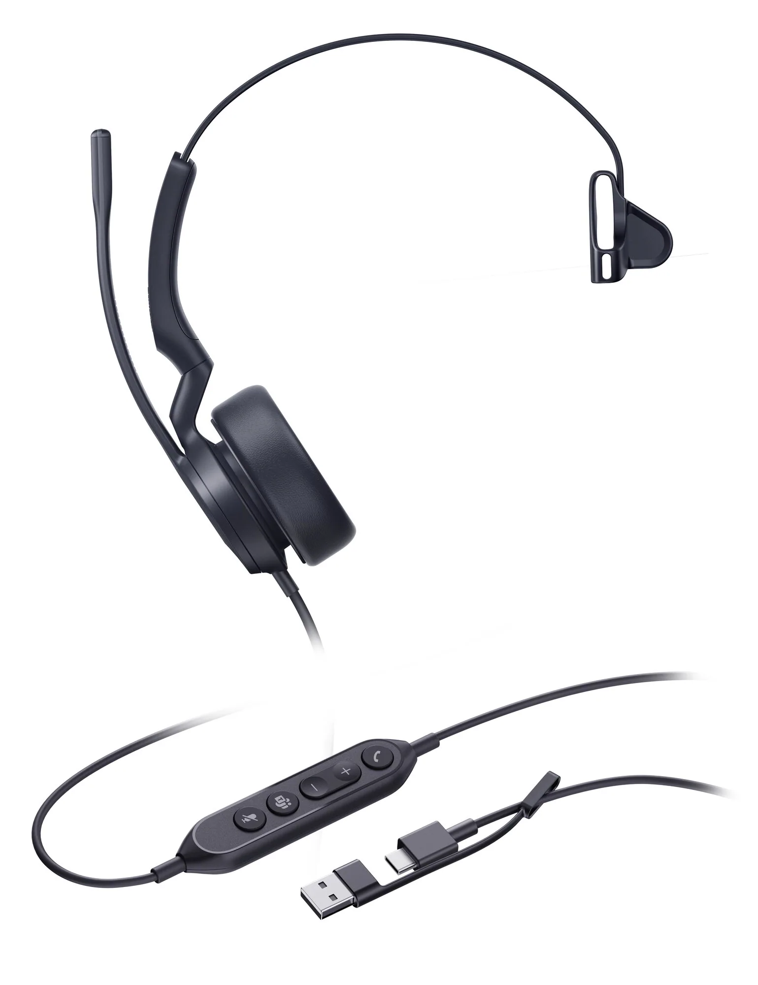 Yealink UH44 Mono Teams USB-C/A Headset – Bild 1