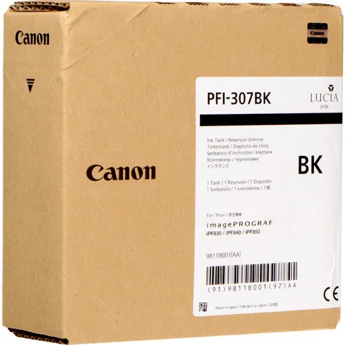 Canon PFI-307BK Druckerpatrone Original Schwarz – Bild 1