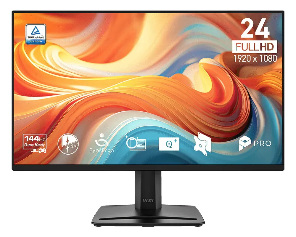 MSI Pro MP245 E14VL Computerbildschirm 60,5 cm (23.8") 1920 x 1080 Pixel Full HD LCD Schwarz – Bild 1