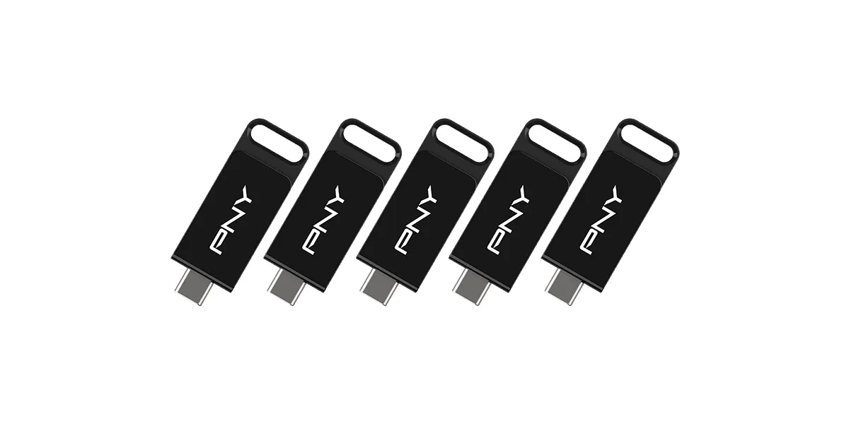 PNY USB-Stick 64 GB Elite USB 3.2 TYPE-C 5-Pack