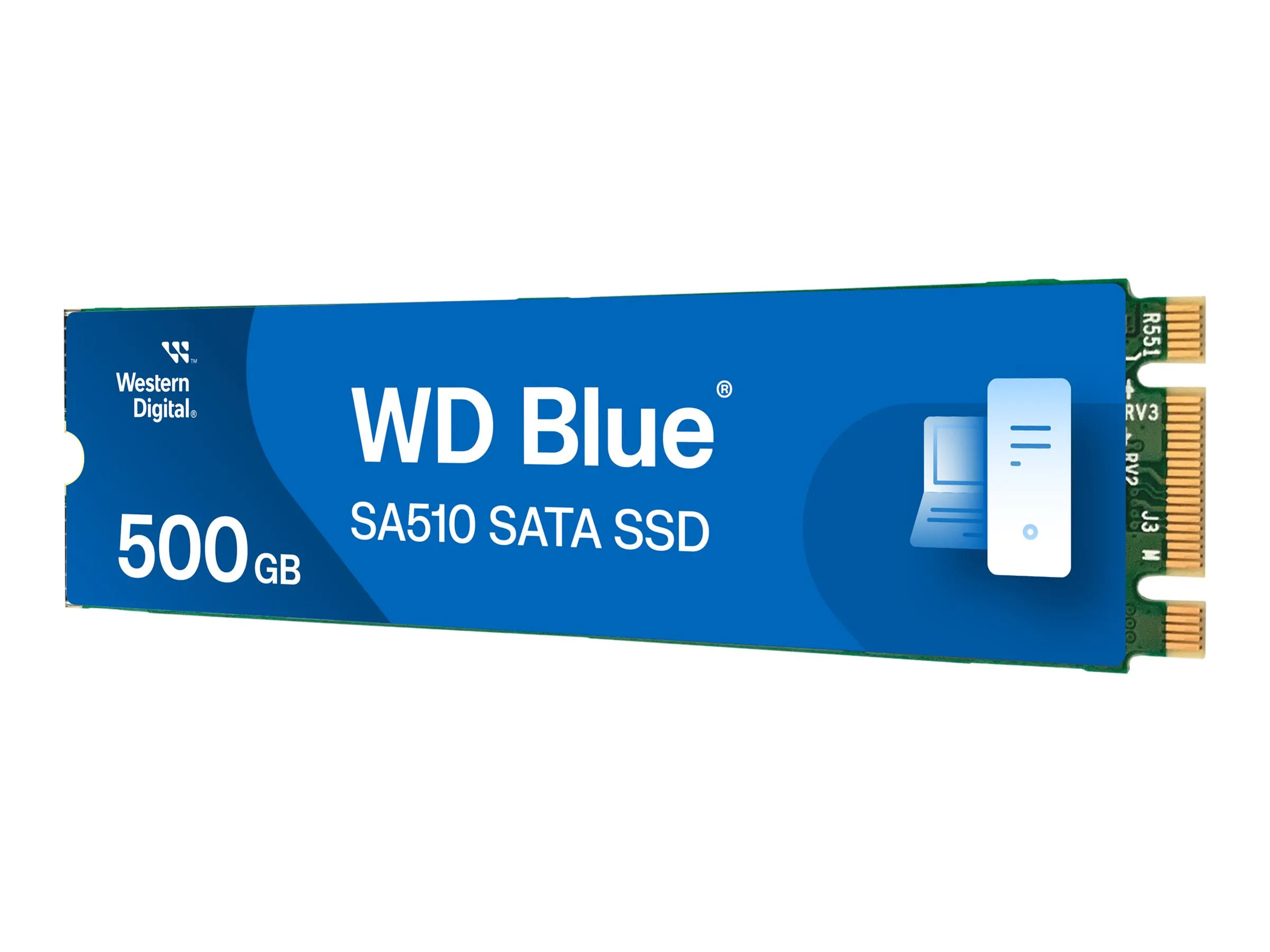 WD SSD M.2 2280 SATA3 SA510 intern Blau