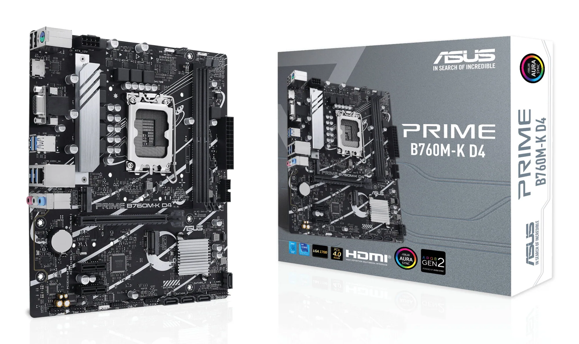 ASUS PRIME B760M-K D4 Intel B760 LGA 1700 micro ATX – Bild 1