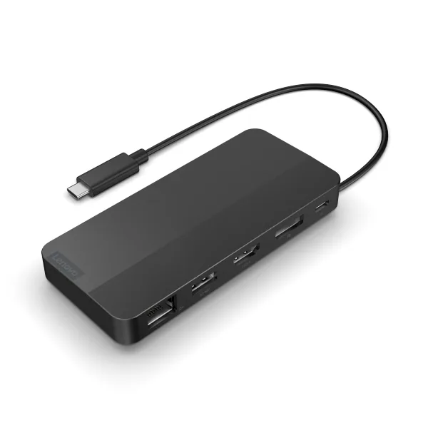 Lenovo 40B90000WW laptop-dockingstation & portreplikator Kabelgebunden USB 3.2 Gen 1 (3.1 Gen 1) Type-C Schwarz – Bild 1