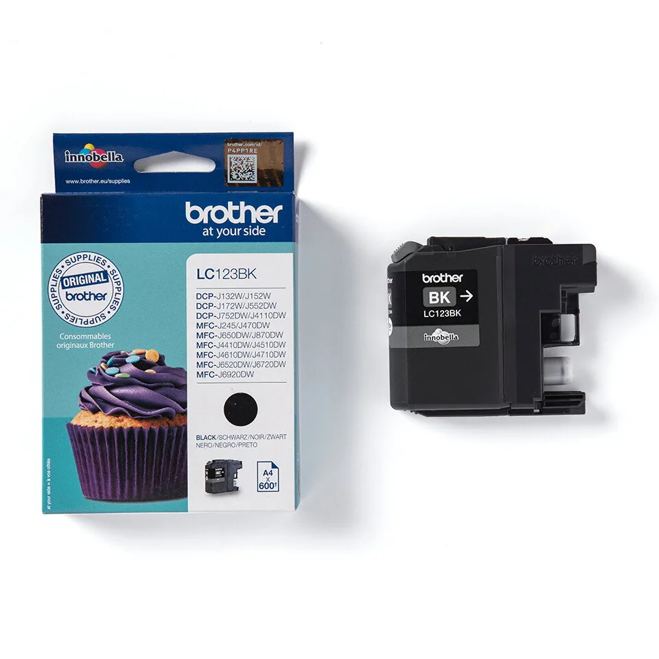 Brother LC123BK Druckerpatrone 1 Stück(e) Original Schwarz – Bild 1