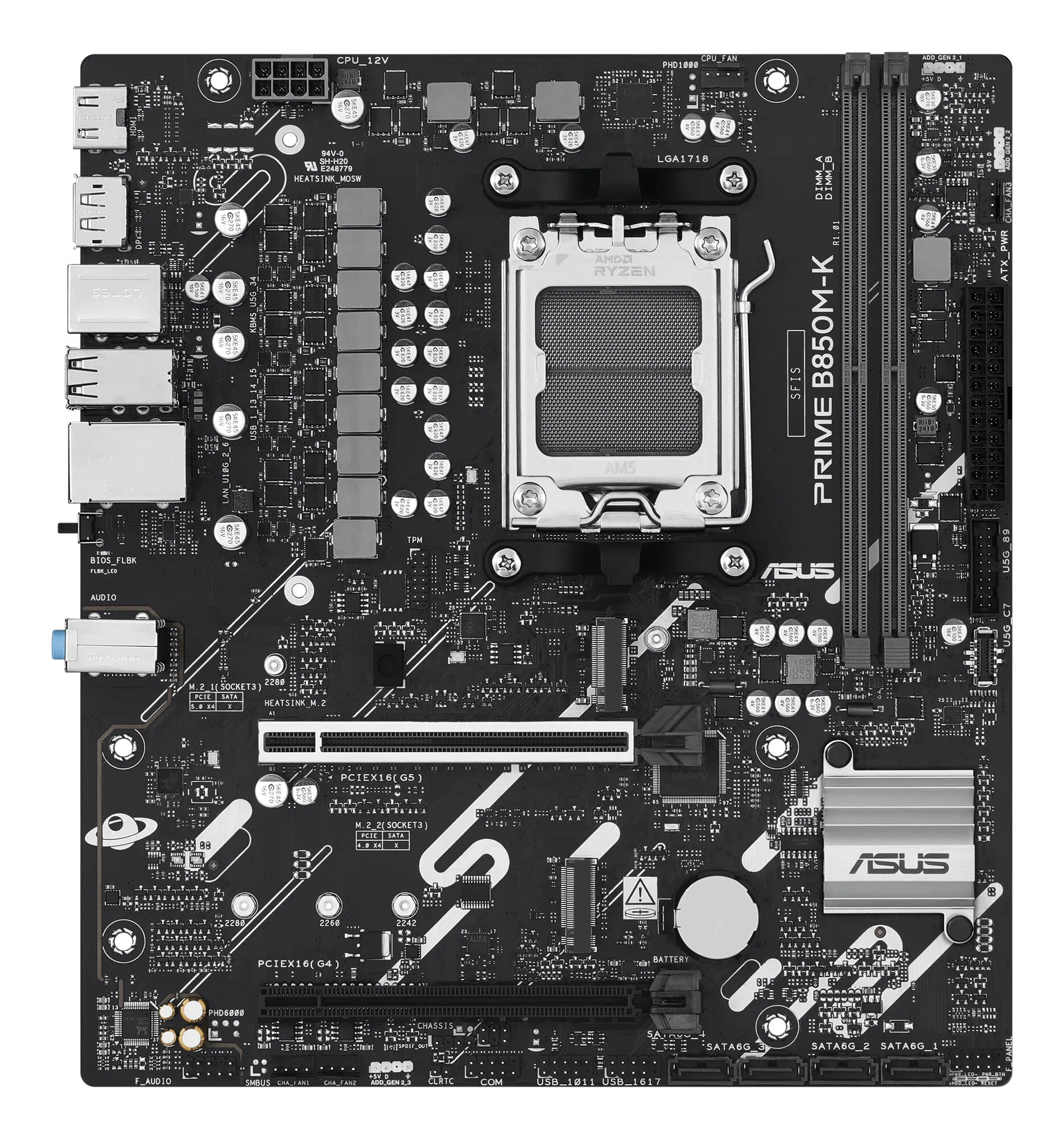 ASUS PRIME B850M-K AMD B850 Sockel AM5 micro ATX – Bild 1