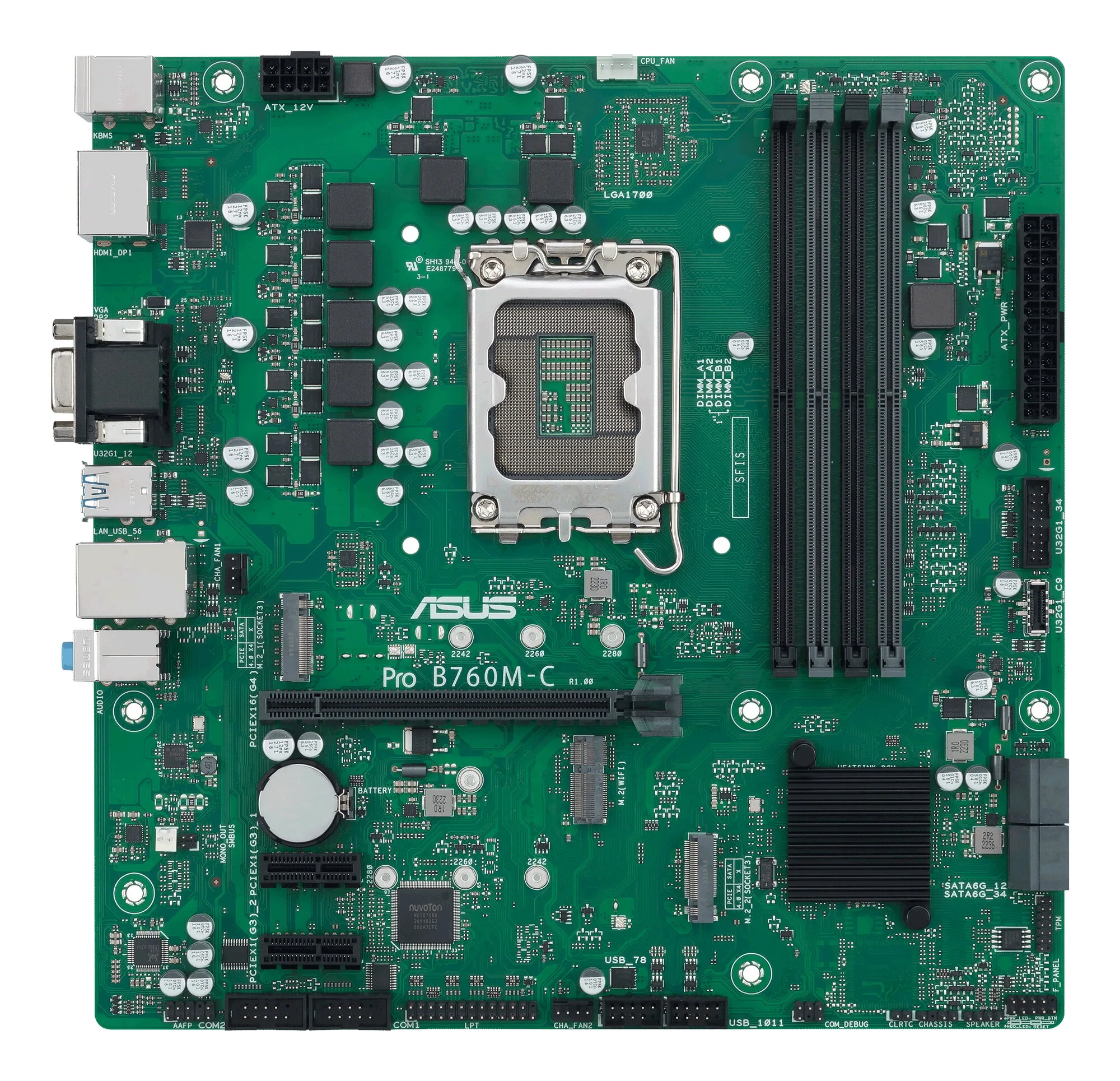 ASUS PRO B760M-C-CSM Intel B760 LGA 1700 micro ATX – Bild 2