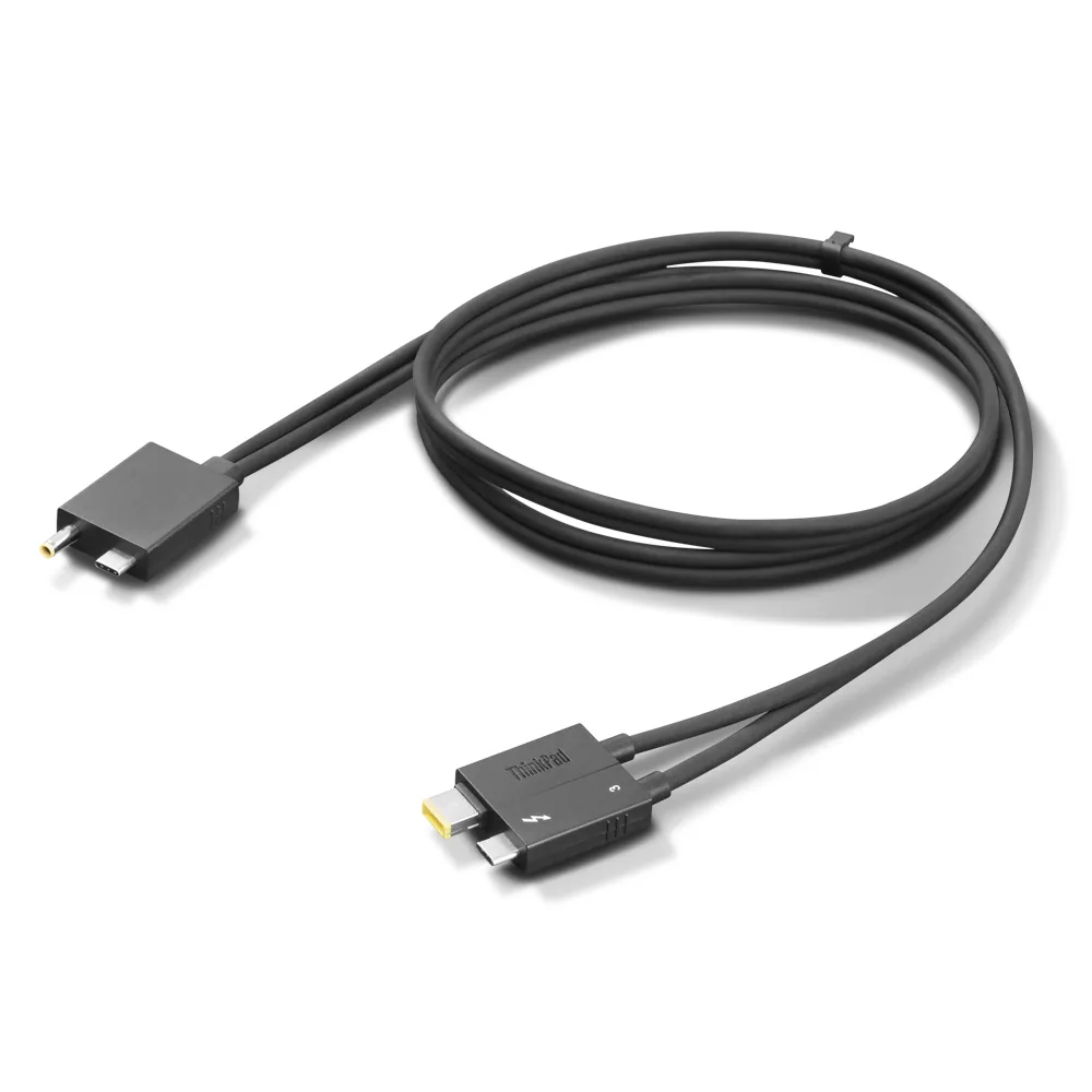 Lenovo 4X91K16970 Thunderbolt-Kabel 0,7 m 40 Gbit/s Schwarz – Bild 1