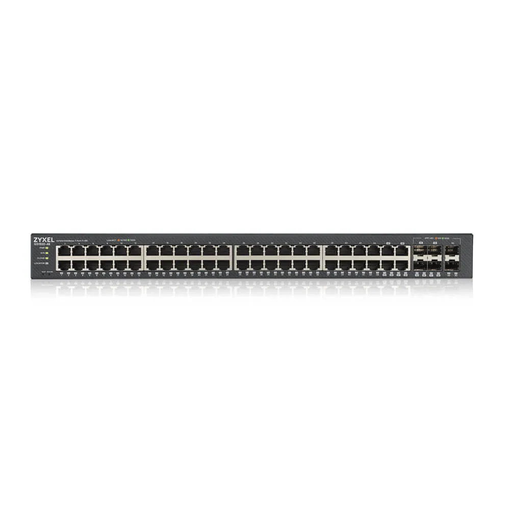 Zyxel GS1920-48V2 Managed Gigabit Ethernet (10/100/1000) Schwarz – Bild 2