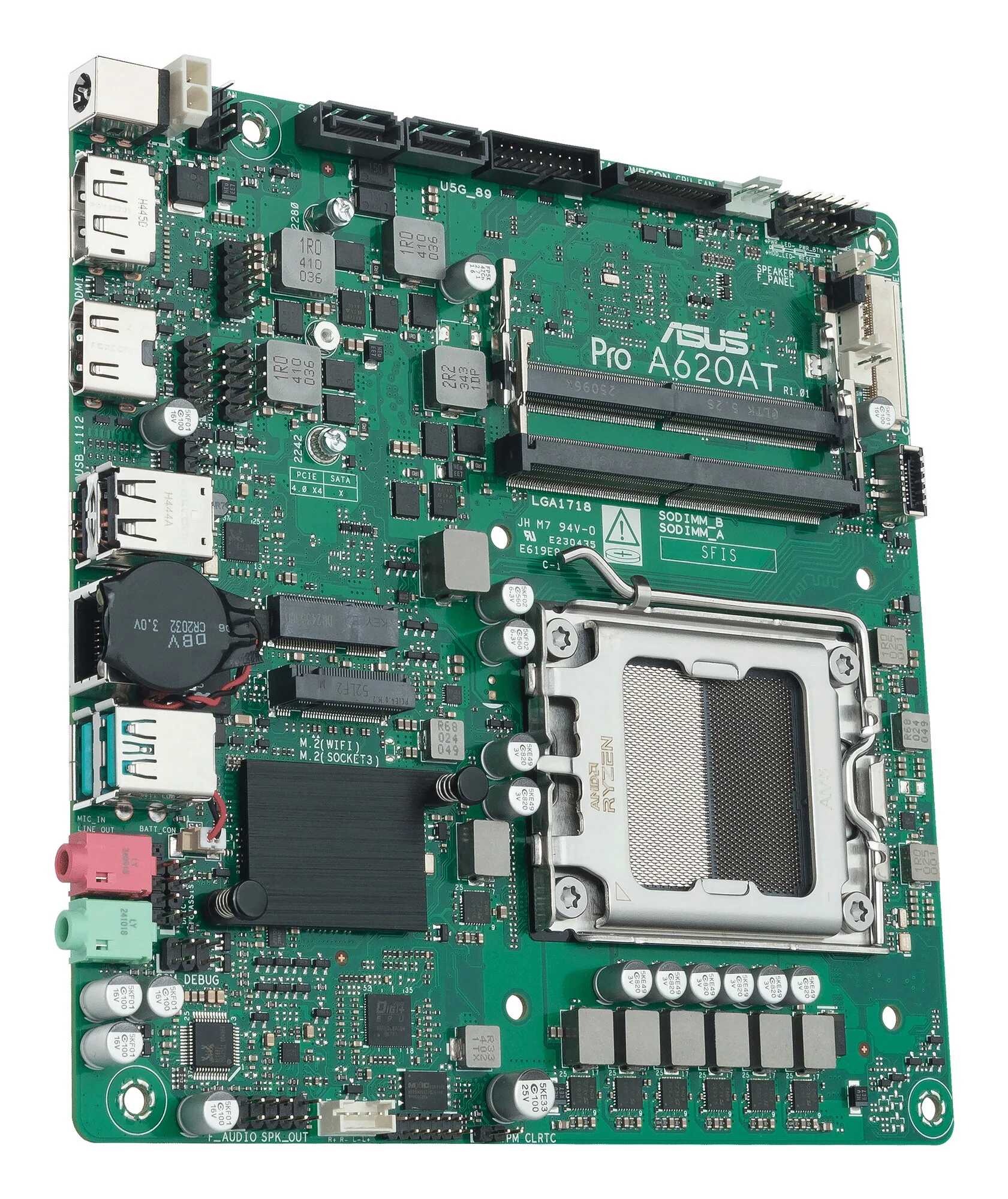 ASUS Pro A620AT-CSM AMD A620A Sockel AM5 Thin Mini ITX – Bild 4
