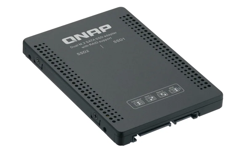 QNAP QDA-A2MAR Speicherlaufwerksgehäuse SSD-Gehäuse Schwarz M.2 – Bild 6