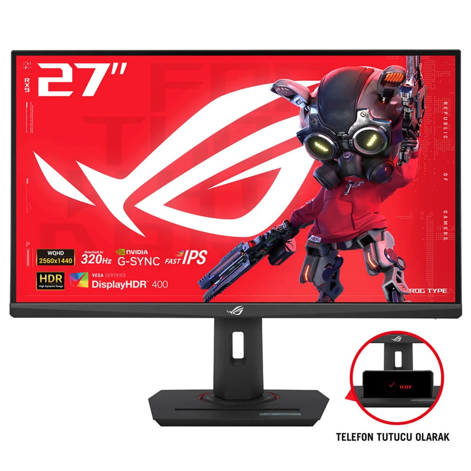 ASUS ROG Strix XG27ACMS Computerbildschirm 68,6 cm (27") 2560 x 1440 Pixel Quad HD LCD Schwarz – Bild 1