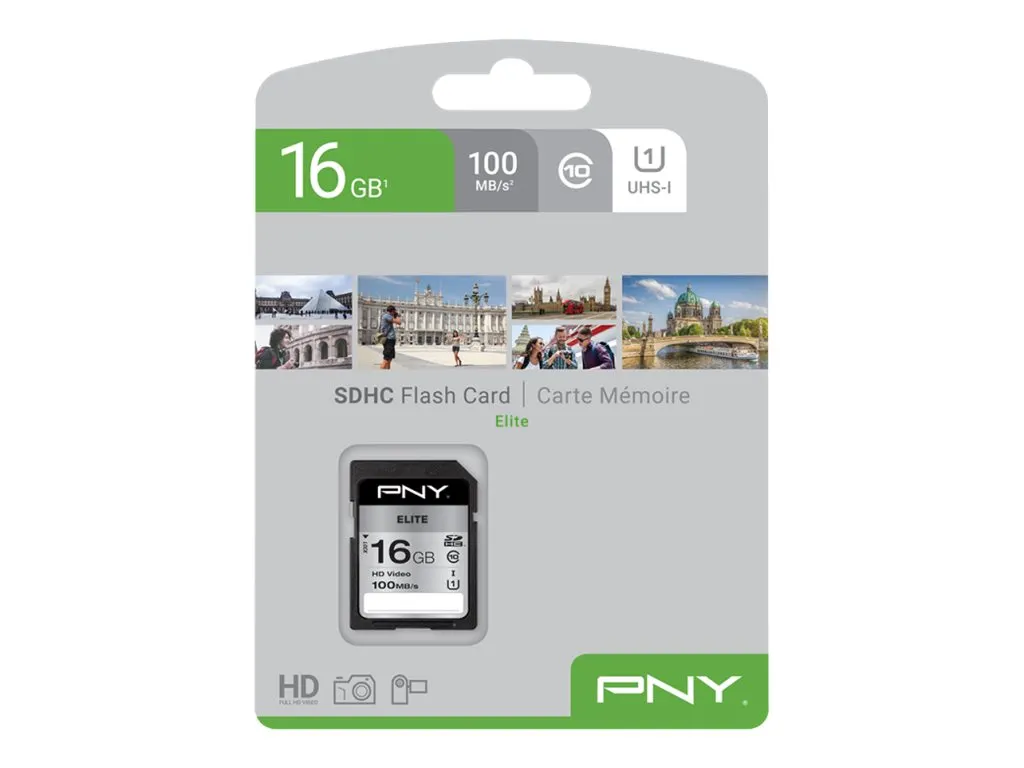 SD HC Card 16 GB PNY Elite R100MB/s
