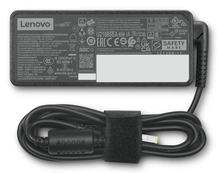 Lenovo 4X21J81440 Netzteil & Spannungsumwandler Drinnen 65 W Schwarz – Bild 2