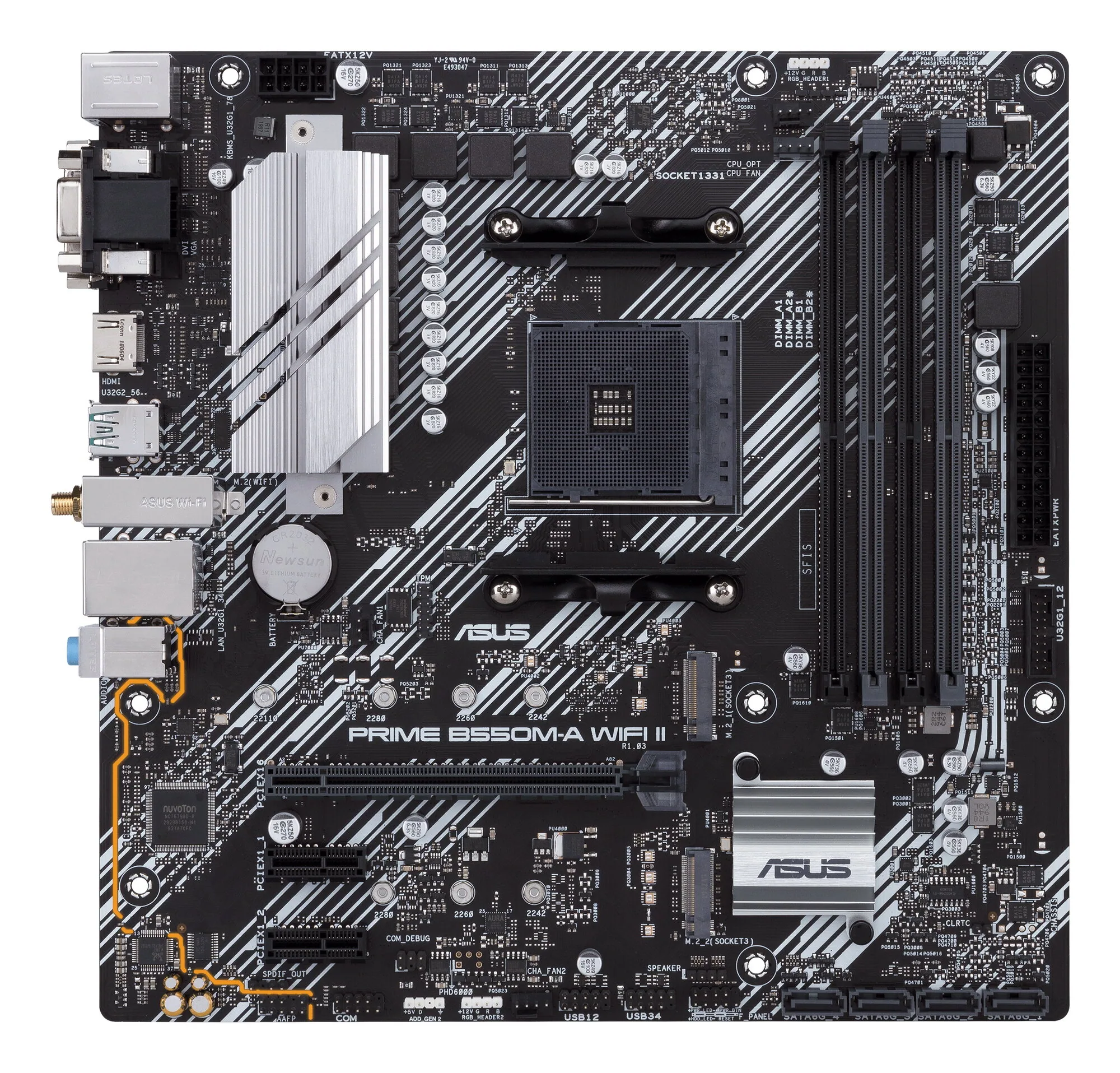 ASUS PRIME B550M-A WIFI II AMD B550 Sockel AM4 micro ATX – Bild 2