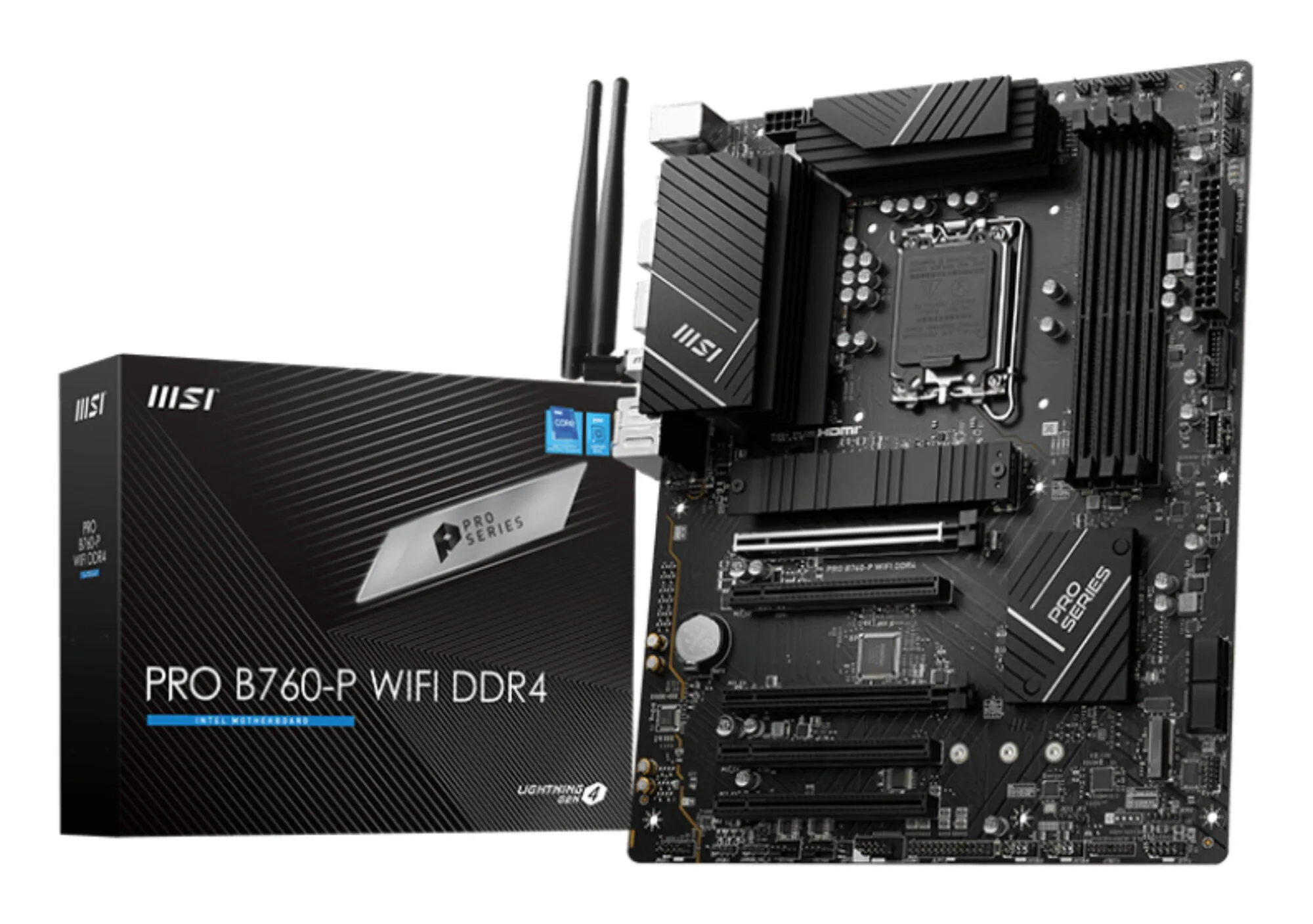 MSI PRO B760-P WIFI DDR4 Motherboard Intel B760 LGA 1700 ATX – Bild 1