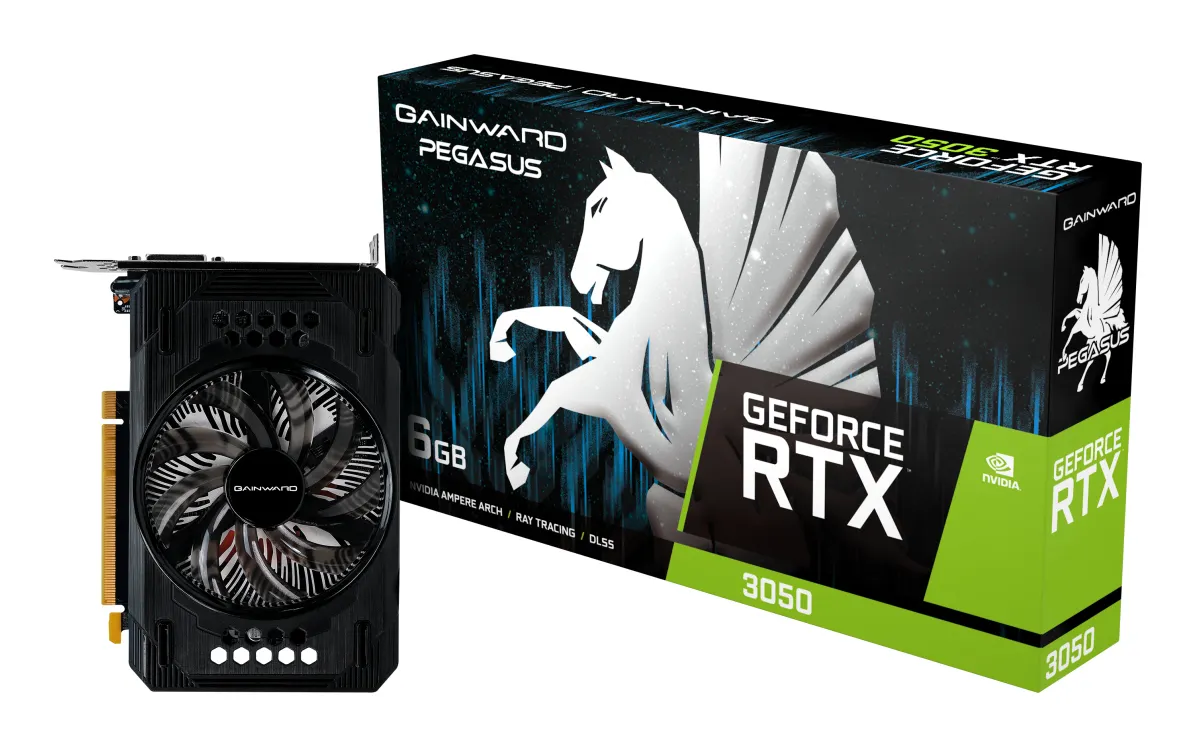 Gainward RTX3050 Pegasus 6 GB GDDR6 HDMI DP DVI (NE63050018JE-1072E)