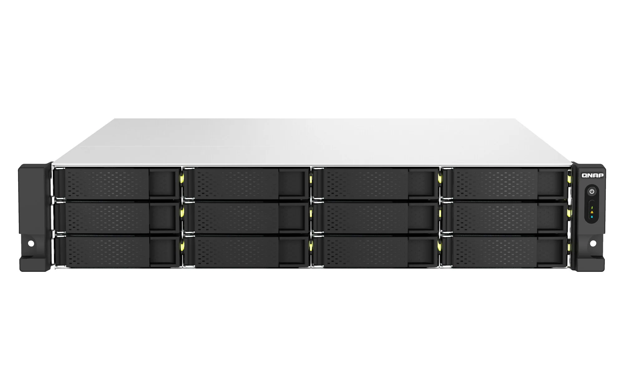 QNAP TS-H1887XU-RP NAS Rack (2U) Intel Xeon E E-2336 32 GB DDR4 0 TB QuTS hero Schwarz, Weiß – Bild 1