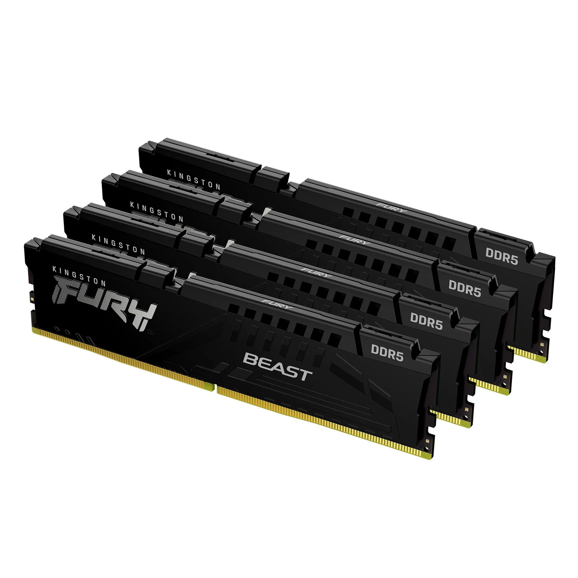 Kingston Technology FURY Beast 64 GB 5200 MT/s DDR5 CL40 DIMM (4er-Kit) Black XMP – Bild 1