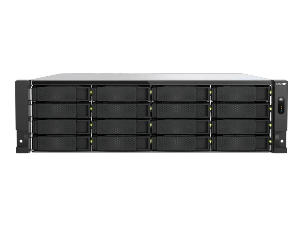 QNAP TS-H1677AXU-RP Speicherserver Rack (3U) AMD Ryzen™ 7 7745 32 GB DDR5 0 TB QNAP QTS Schwarz, Grau
