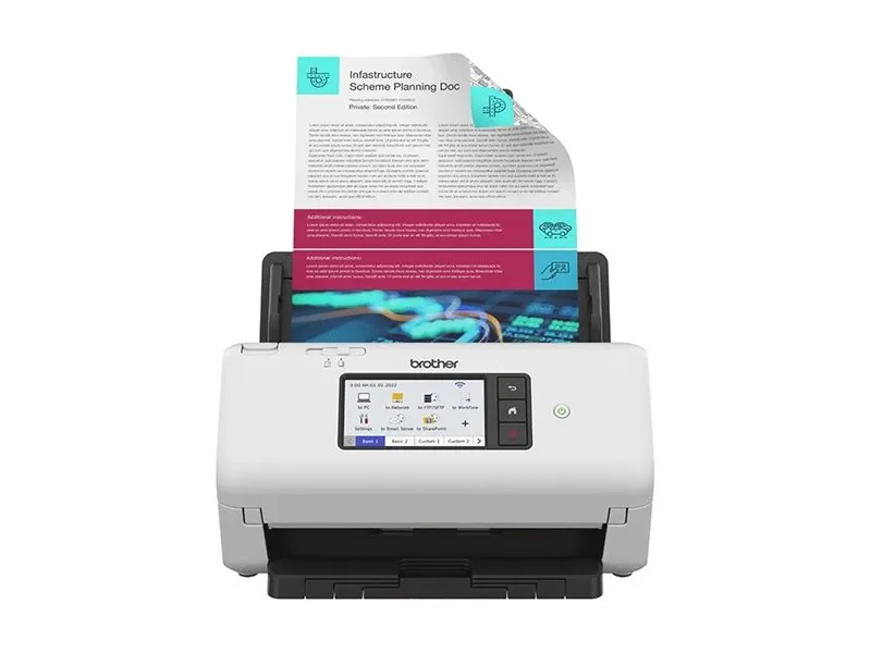 Brother ADS-4700W Scanner ADF + Bogenscanner 600 x 600 DPI A4 Schwarz, Weiß