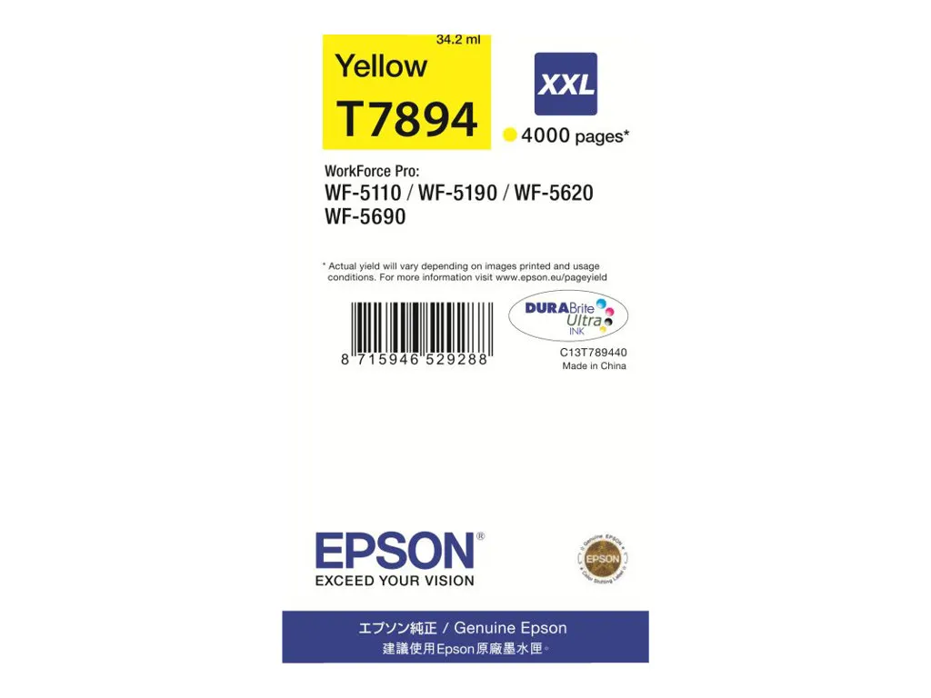 Epson Tintenpatrone XXL Yellow 4k