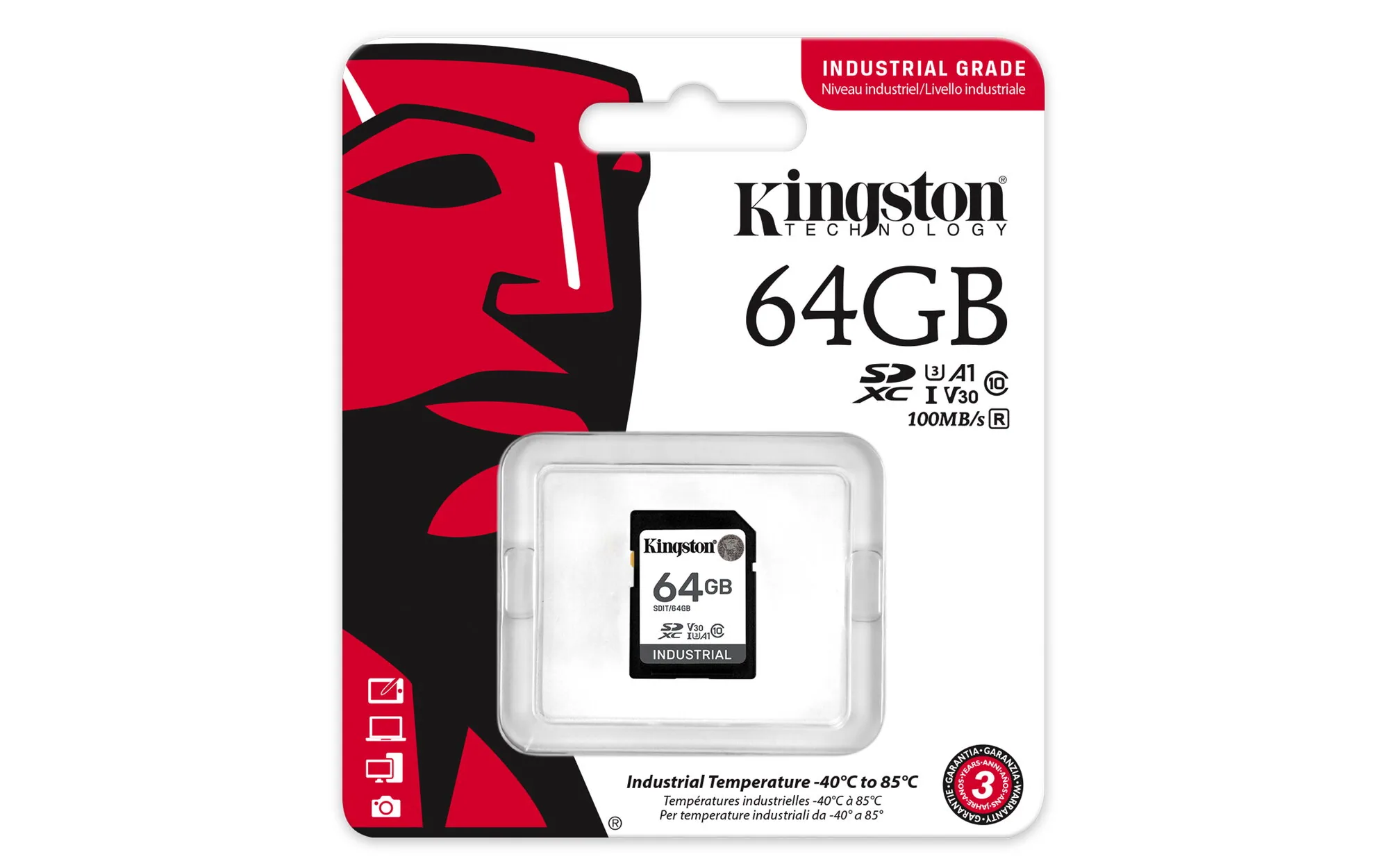 Kingston Technology 64G SDXC Industrial pSLC – Bild 3