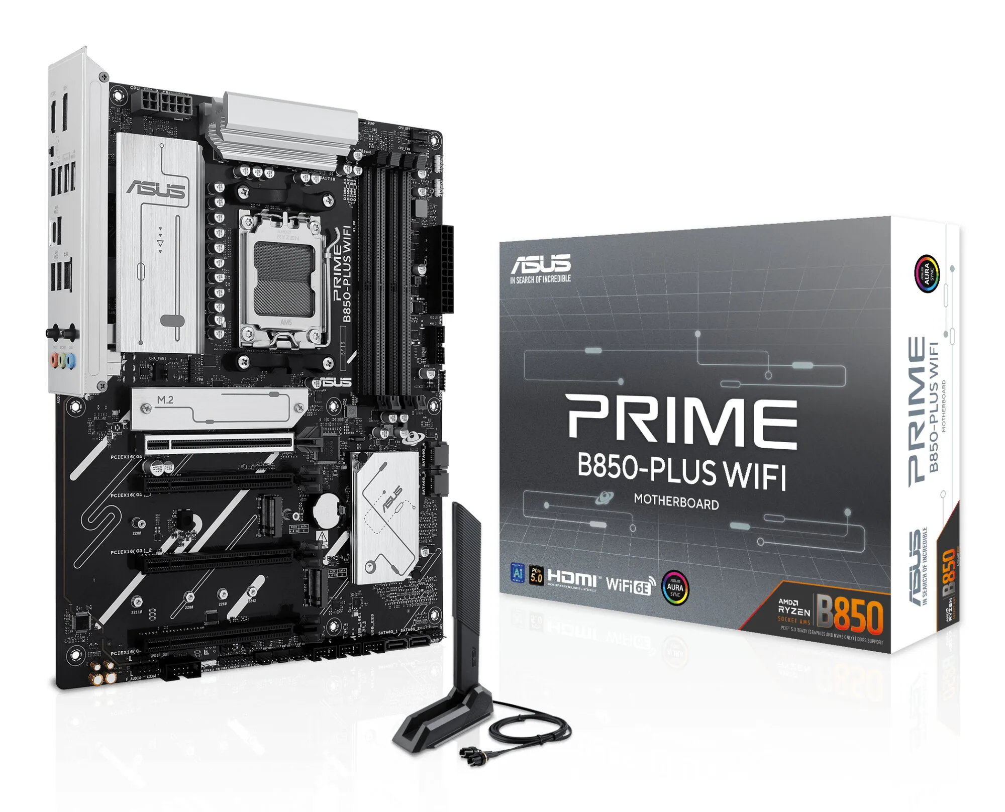 ASUS PRIME B850-PLUS WIFI AMD B850 Sockel AM5 ATX – Bild 1