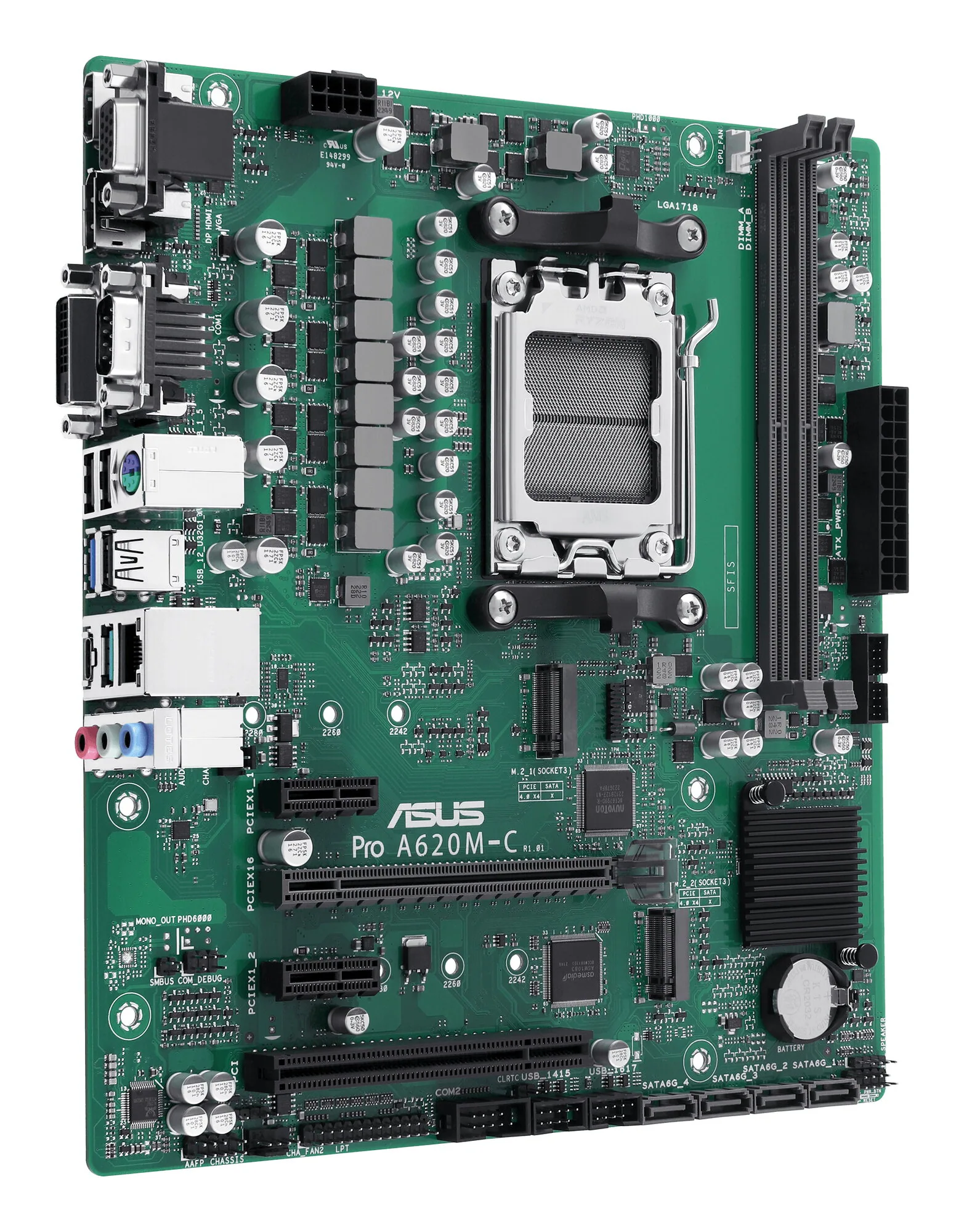 ASUS PRO A620M-C-CSM AMD A620 Sockel AM5 micro ATX – Bild 3