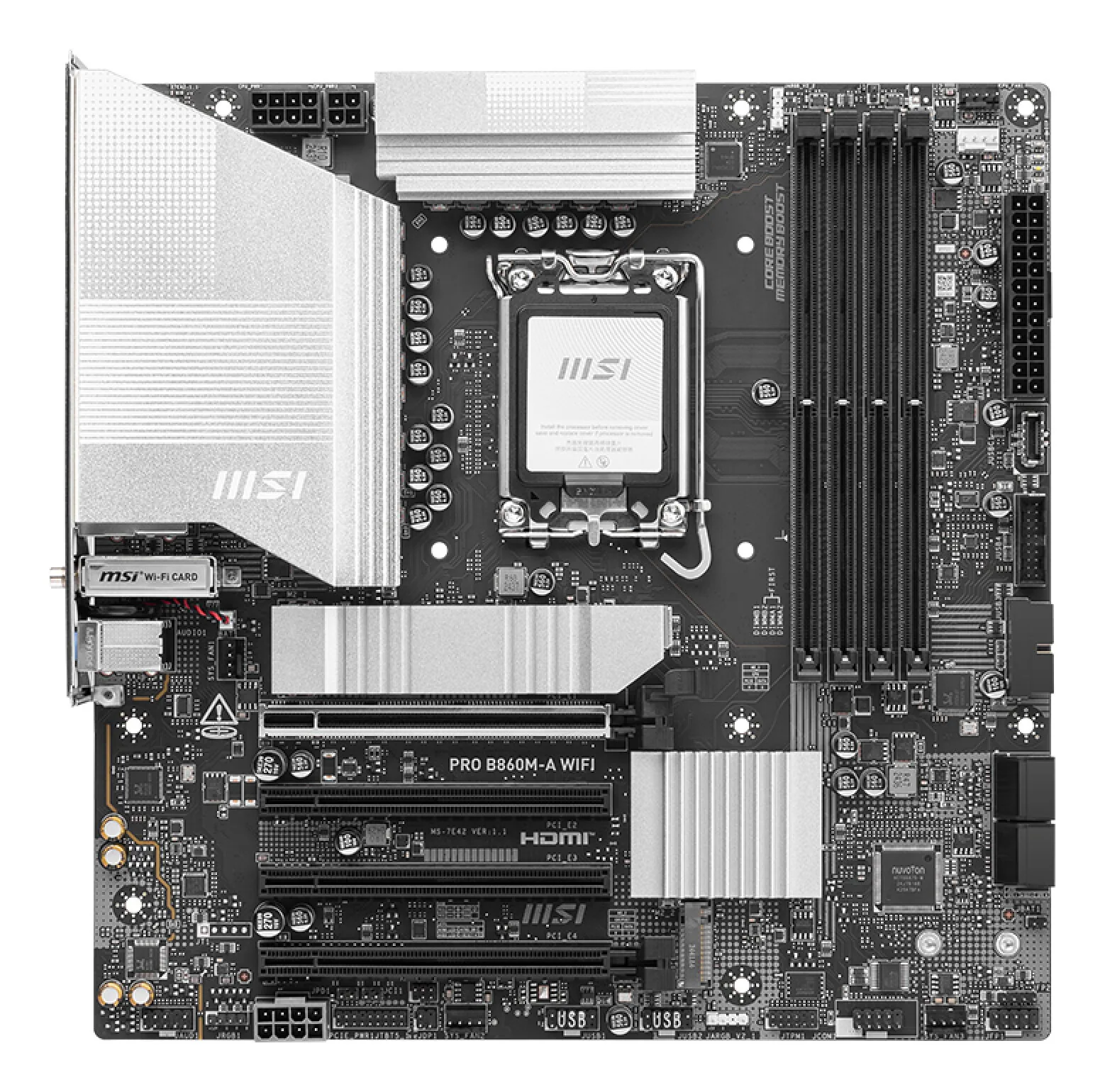 MSI PRO B860M-A WIFI Motherboard Intel B860 LGA 1851 (Socket V1) micro ATX – Bild 2