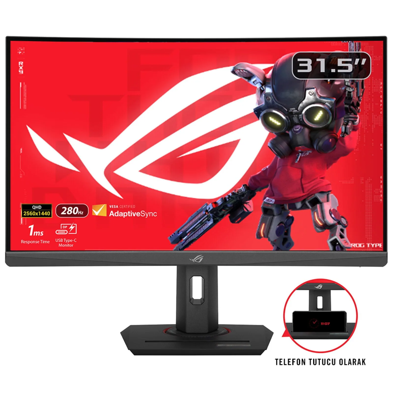 ASUS ROG Strix XG32WCMS Computerbildschirm 80 cm (31.5") 2560 x 1440 Pixel Quad HD LCD Schwarz – Bild 1