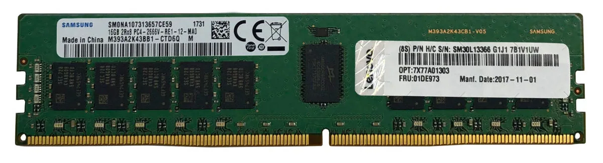 Lenovo 4X77A77495 Speichermodul 16 GB 1x 16 GB DDR4 288-pin DIMM ECC – Bild 1