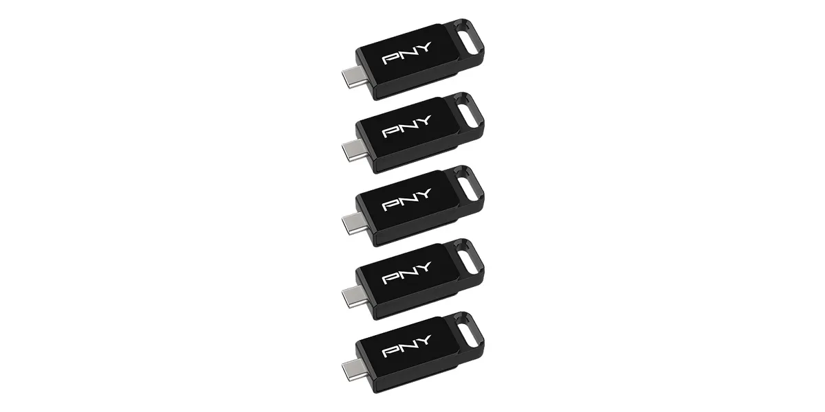 PNY USB-Stick 64 GB Elite USB 3.2 TYPE-C 5-Pack
