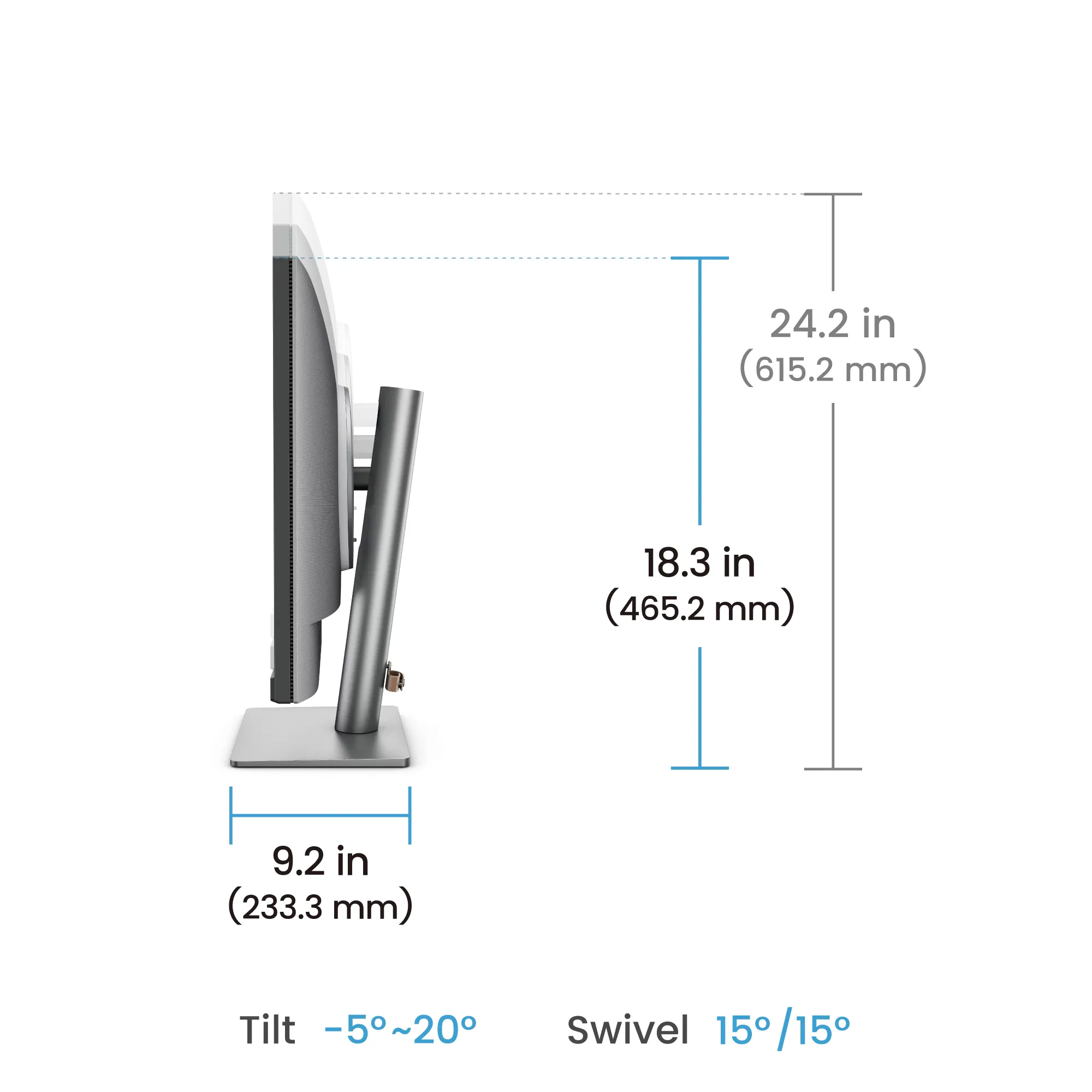 BenQ RD280UG Computerbildschirm 71,6 cm (28.2") 3840 x 2560 Pixel 4K Ultra HD Schwarz – Bild 8