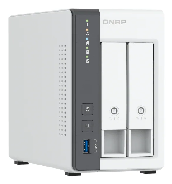 QNAP TS-216G NAS & Speicherserver Tower Cortex-A Cortex-A55 4 GB 0 TB Weiß – Bild 2