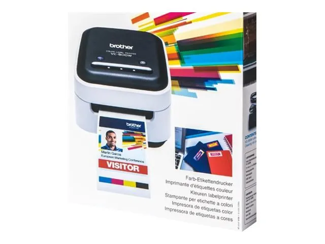 Brother VC-500W Etikettendrucker ZINK (Zero-Ink) Farbe 313 x 313 DPI 8 mm/sek CZ WLAN
