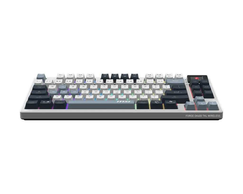 MSI FORGE GK600 TKL WIRELESS SKY Tastatur Gaming USB + Bluetooth QWERTY UK Englisch Blau, Weiß – Bild 4