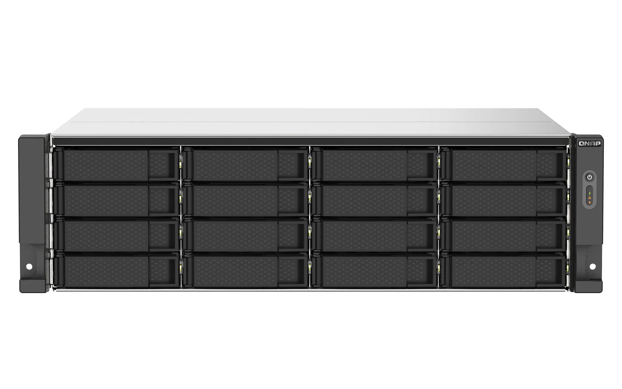 QNAP TS-1673AU-RP-16G NAS & Speicherserver Rack (3U) Ryzen Embedded V1500B 16 GB DDR4 0 TB QNAP QTS Schwarz, Grau – Bild 1