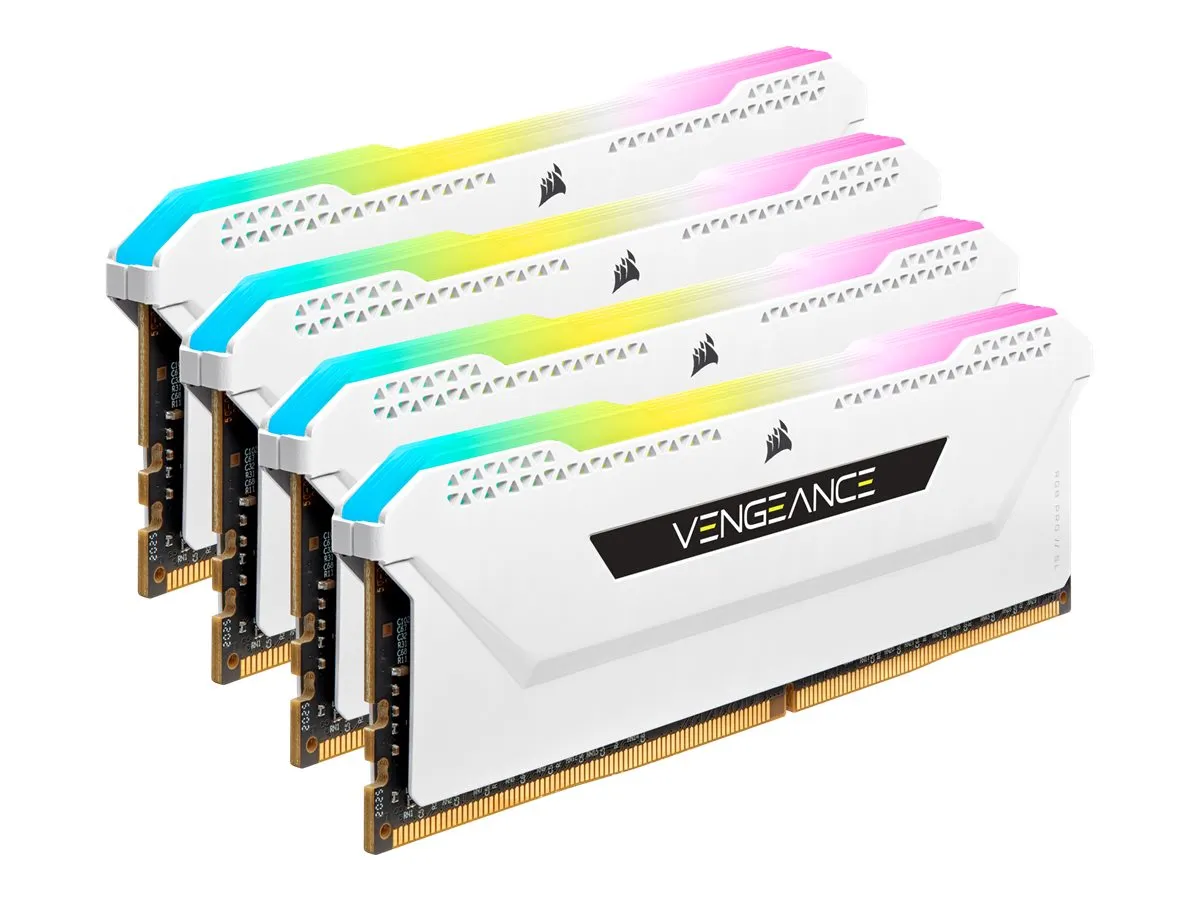 Corsair Vengeance RGB DDR4-3200 CL16 32 GB Kit (4x 8 GB) (CMH32GX4M4E3200C16W)