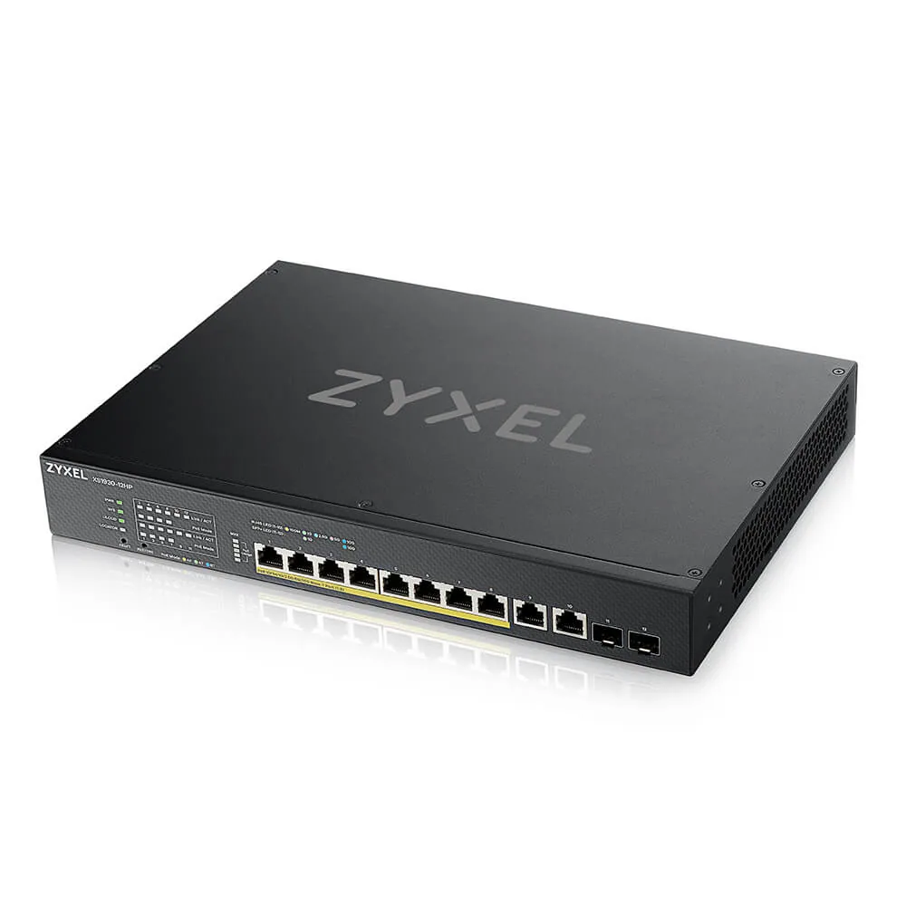 Zyxel XS1930-12HP-ZZ0101F Netzwerk-Switch Managed L3 10G Ethernet (100/1000/10000) Power over Ethernet (PoE) Schwarz – Bild 3
